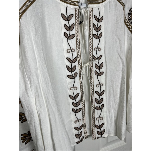 Anthropologie RD & KoKo NWT Embroidered Tie Front Jacket Women's Size S - Picture 2 of 8